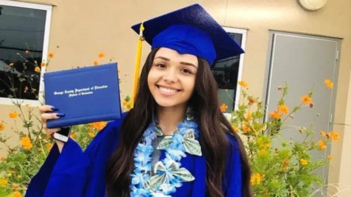 Nạn nhân Victoria Barrios của vụ bắn xảy ra ngày 29 Tháng Tám ở Santa Ana. (Hình: KTLA)